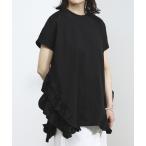tシャツ Firsthand/ファーストハンド オーガニックコットン 裾フリルトップス / 裾フリルデザイン 半袖Tシャツ /ロールアップTシャツ レ