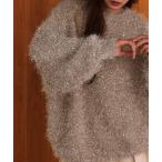 ショッピングバブ 「Bab」 長袖ニット FREE グレイッシュベージュ レディース