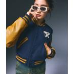 ショッピングスタジャン 「X-girl」 スタジャン M ネイビー レディース