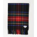 「Johnstons of Elgin」 チェック柄ストール - レッド レディース