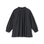 ブラウス シャツ ストレッチブロード ピンタックスリーブブラウス レディース