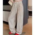 スウェットパンツ ジャージ ストライプ リラックス ワイド パンツ レディース メンズ