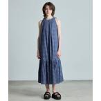 ワンピース normment | ギンガムチェック ノースリーブワンピース WOMEN