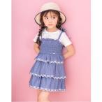 スカート カットワーク フリルキュロットスカート キッズ 子供服 女の子