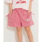 パンツ 「ジュニア対応」ストライプショートパンツ キッズ 子供服 女の子