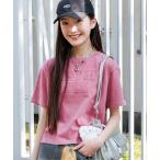 tシャツ ピグメント風アップリケロゴ半袖T キッズ 子供服 女の子