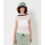 tシャツ 「別注」「TanC TOKYO × 6」MINI SLEEVE SHEER TEE/カットソー レディース