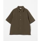 シャツ シルキータッチ キャンプカラー フォルム シャツ メンズ