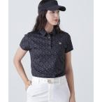 ポロシャツ ポロ 「St ANDREWS」エアロクールピケSAモノグラム柄半袖ポロシャツ (WOMENS) レディース