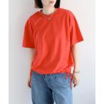 tシャツ シルケットスソドロストTee レディース