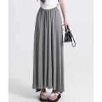 スカート カットソーフレアロングスカート