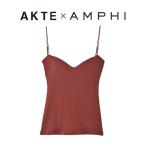 キャミソール 「AKTE × AMPHI」ポートレートネックブラトップ