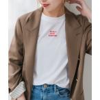 tシャツ 「追加」メッセージロゴTシャツ レディース