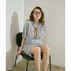 パジャマ ルームウェア 「公式」トムとジェリー × une nana cool なめらかふわふわプルオーバー&ハーフパンツセット レディース