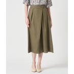 パンツ ドライスラブアシメラップパンツ レディース