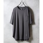 tシャツ PREMIUM COTTON CURVED HEM POCKET T-SHIRT / プレミアムコットン カーブド ヘム ポケット Tシャツ