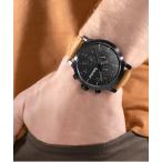 ショッピングTimberland 腕時計 「Timberland/ティンバーランド」ドリスコル ブラック ダイヤル タン ベター レザー メンズ レディース