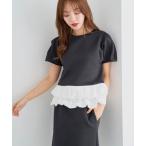 tシャツ 裾バルーントップス レディース