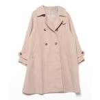 [andme] пальто с отложным воротником M grayish бежевый женский 