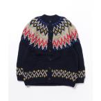 ショッピングノルディック 「BEAMS BOY」 ニットカーディガン ONE SIZE ネイビー レディース