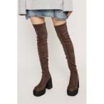 「SLY」 ロングブーツ LARGE ブラウン レディース