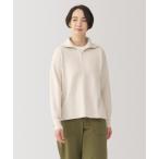 「無印良品」 長袖ニット L オフホワイト レディース