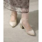 ショッピングラメ パンプス ラメ×シアー グリッター チャンキーヒール パンプス 結婚式 お呼ばれ オケージョン