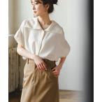 ブラウス シャツ 「追加」「洗える」2WAYワイドカラーキュプラブラウス レディース