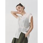 ニット セーター SHEER SLEEVELESS KT TOP / シアースリーブレスニットトップ レディース