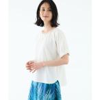 tシャツ 「接触冷感・UVカット」袖シャーリングドルマンプルオーバー レディース