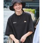 tシャツ KELTY/ケルティ 別注 USAコットン ダブルロゴ刺繍 ビッグシルエット半袖Tシャツ メンズ レディース