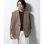 ジャケット ノーカラージャケット スラブラメ ノーカラージャケット メンズ