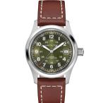 腕時計 HAMILTON 「ハミルトン」 腕時計 Khaki Field （カーキ フィールド）  オート 自動巻き 38MM グリーン×ブラウン メンズ レディース