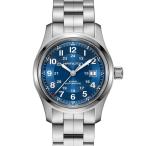 腕時計 HAMILTON 「ハミルトン」 腕時計 Khaki Field （カーキ フィールド）  オート 自動巻き 42MM ブルー×シルバー メン