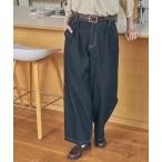 ジーンズ デニム デニムパンツ ハイウエスト タック ワイド ストレート デニムパンツ レディース メンズ