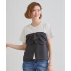 tシャツ 「大人のリゾートスタイル/SETUP」麻調ビスチェドッキングT レディース