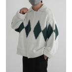 ショッピングカウチン 「molk」 ニットカーディガン X-SMALL グリーン メンズ