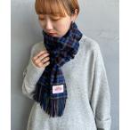 「DANTON」 マフラー ONE SIZE ネイビー レディース