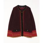 「glamb」 ニットカーディガン M レッド メンズ