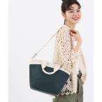 トートバッグ BUCKET TOTE ミッドナイトグリーン/サンドバー レディース