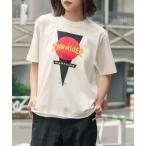 tシャツ FCKYU S/S T-SHIRTS THRASHERスラッシャーブランドロゴプリント半袖Tシャツ メンズ レディース