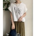 tシャツ 「WEB限定」ドロストミックスロゴTEE レディース