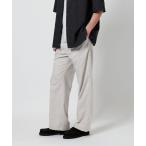 パンツ FLAX ライク 1プリーツ ワイド トラウザーズ ‐ヨコストレッチ・吸水速乾‐ メンズ