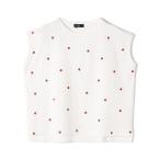 tシャツ SHIPS Colors_リンク フラワー エンブロイダリー トップス レディース
