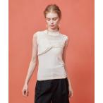 ニット セーター 「LOULOU WILLOUGHBY」シシュウツイストリブプルオーバー レディース