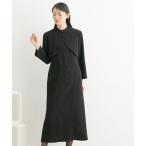 ショッピング喪服 セットアップ 「喪服・礼服」日本製生地使用　洗える防しわパールボタン付きボレロ風ワンピース「大きいサイズ有」「Neina」 レディース