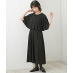 セットアップ 「喪服・礼服」日本製生地使用 洗える防しわ前開きケープ風ワンピース「大きいサイズ有」「Neina」 レディース
