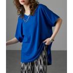 ショッピング冷感 tシャツ 「接触冷感」ゆったりＶネック半袖Ｔシャツ「Soiunique」 レディース