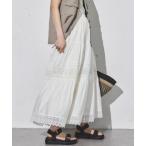 スカート レースティアードスカート