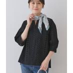 ブラウス シャツ 「刺繍/レース」スラッシュネックブラウス レディース